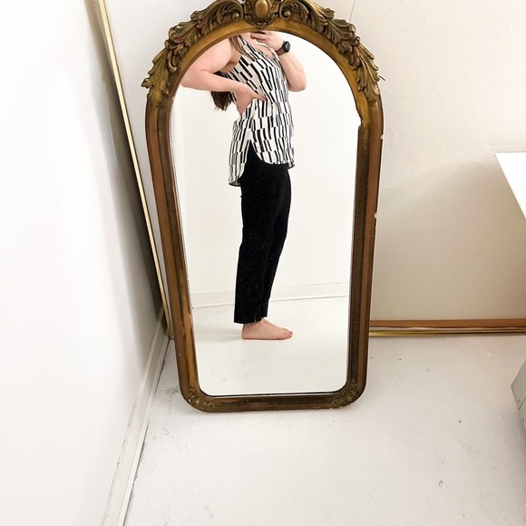 Vince Silk Patterned Tunic Tank Geometric Black/White - size S - Picture 7 of 7